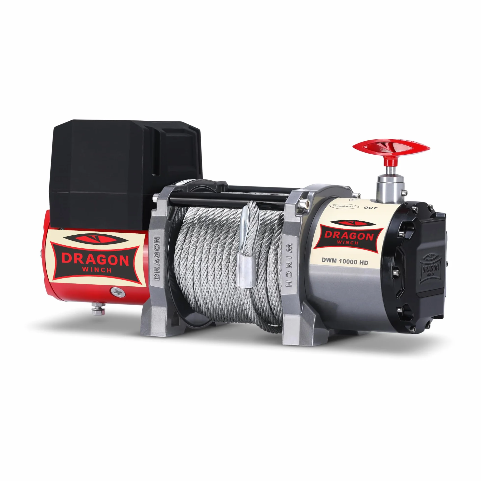Verricello Elettrico Maverick 12V 10000 lbs (4536 kg) Cavo in Acciaio 24m DRAGON WINCH