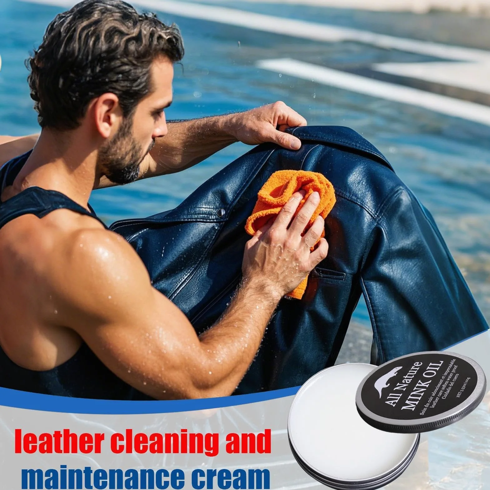 Crema Per Cuoio Rigenerante 100g Trattamento Scarpe Borse Selle Cinture