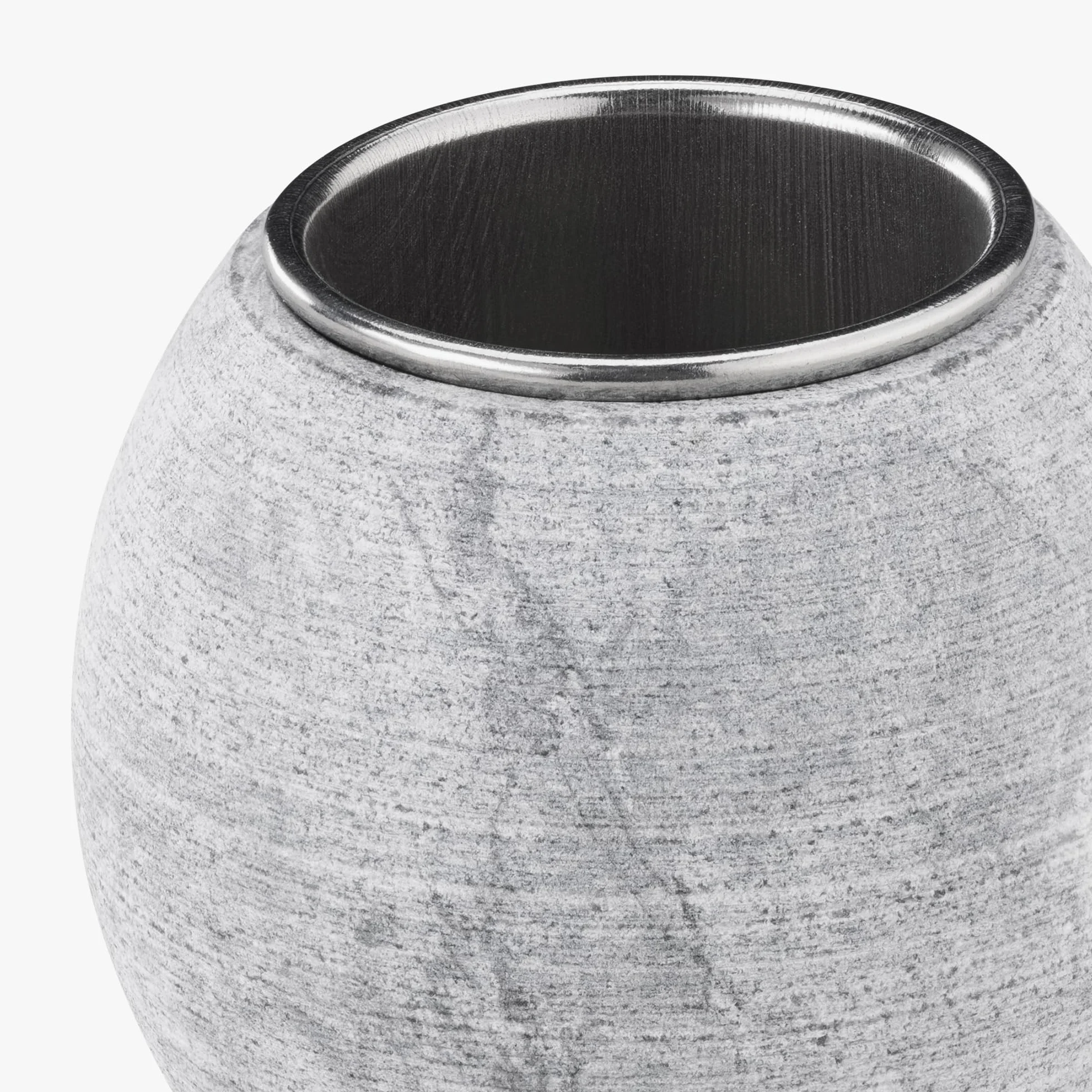 Navaris Tazza Sauna Pietra Ollare Contenitore Oli Essenziali Aromaterapia Ø 5 x 5 cm Grigio
