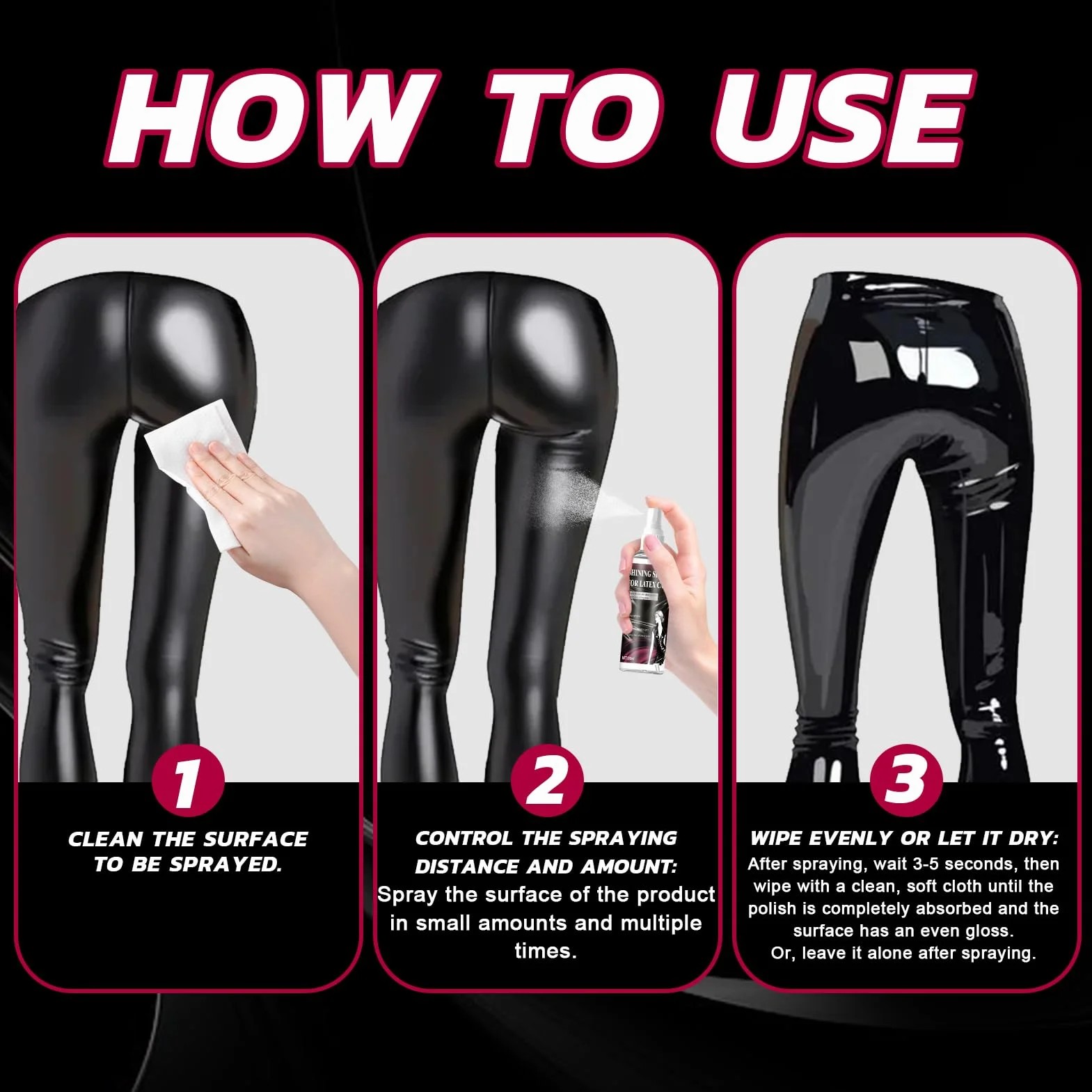 Perfect Latex Shine Polish High Gloss Lubricant for Latex Rubber Care