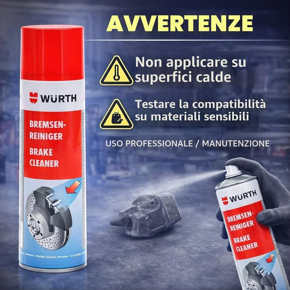 Wurth - Detergente per freni, 500 ml (12)