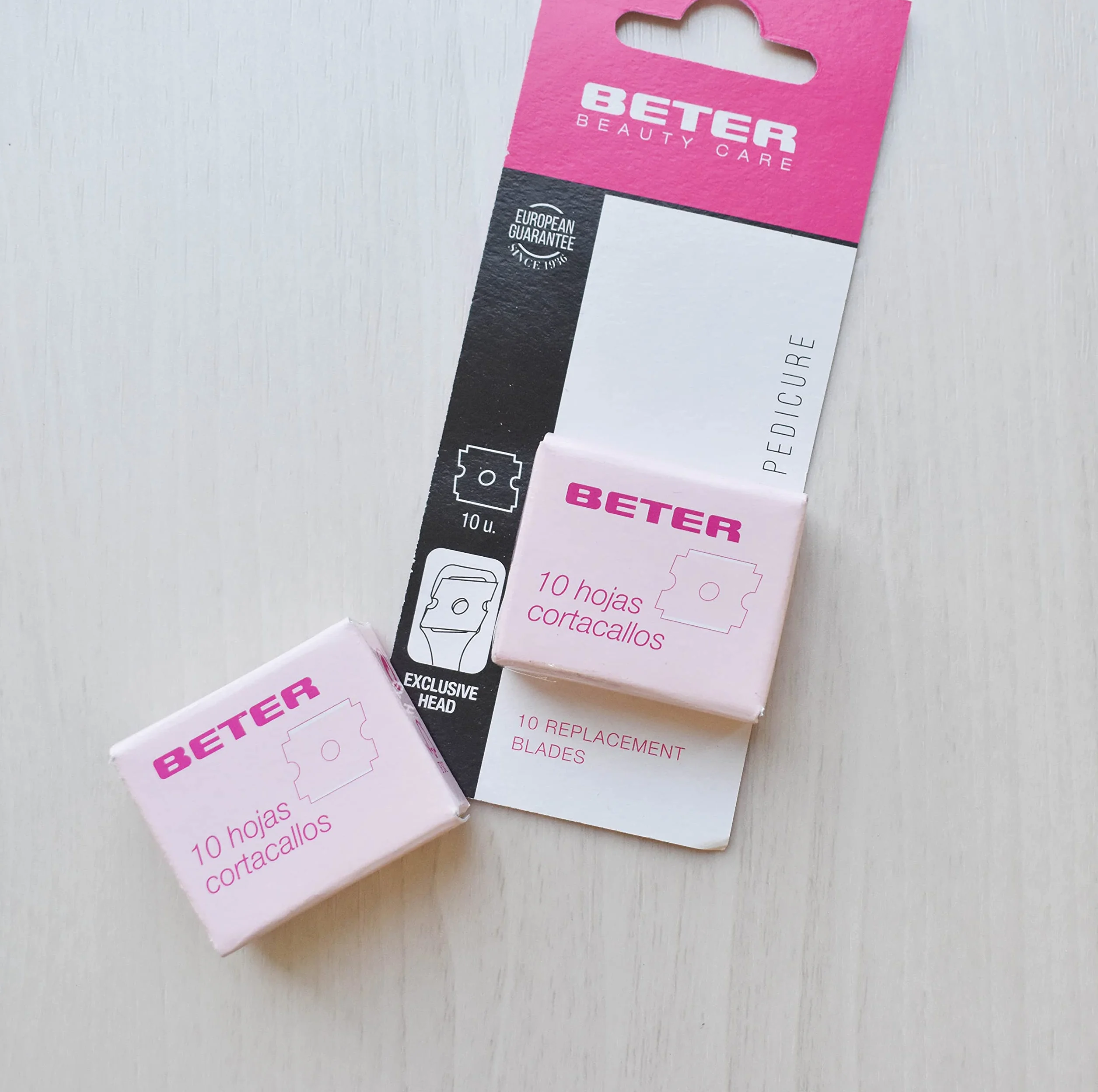 Beter Rifinitore pedicure ricambio 10 lame acciaio carbonio precisione