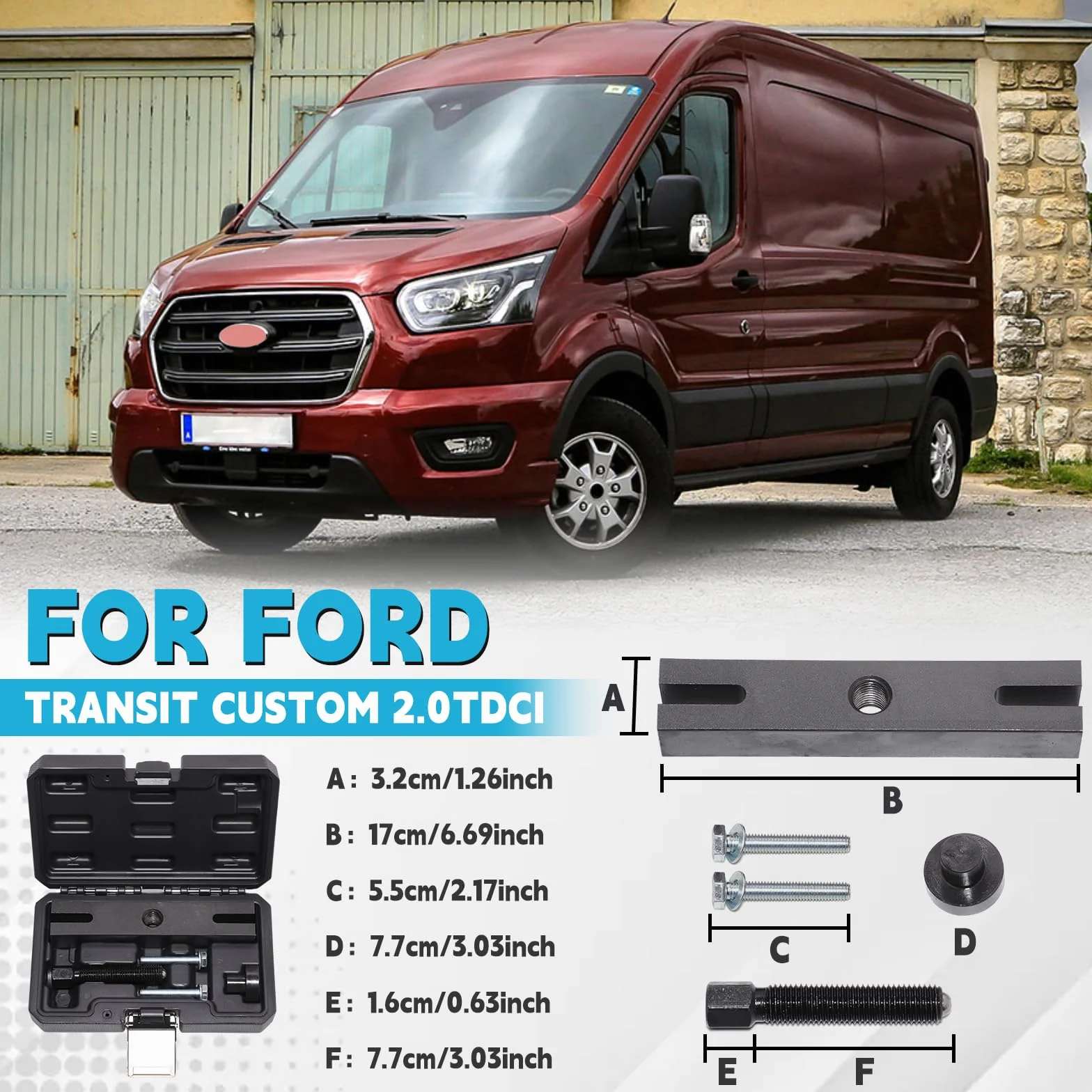 Estrattore puleggia albero motore Transit 2.0 Tdci Ecoblue EcoBlue TDCI