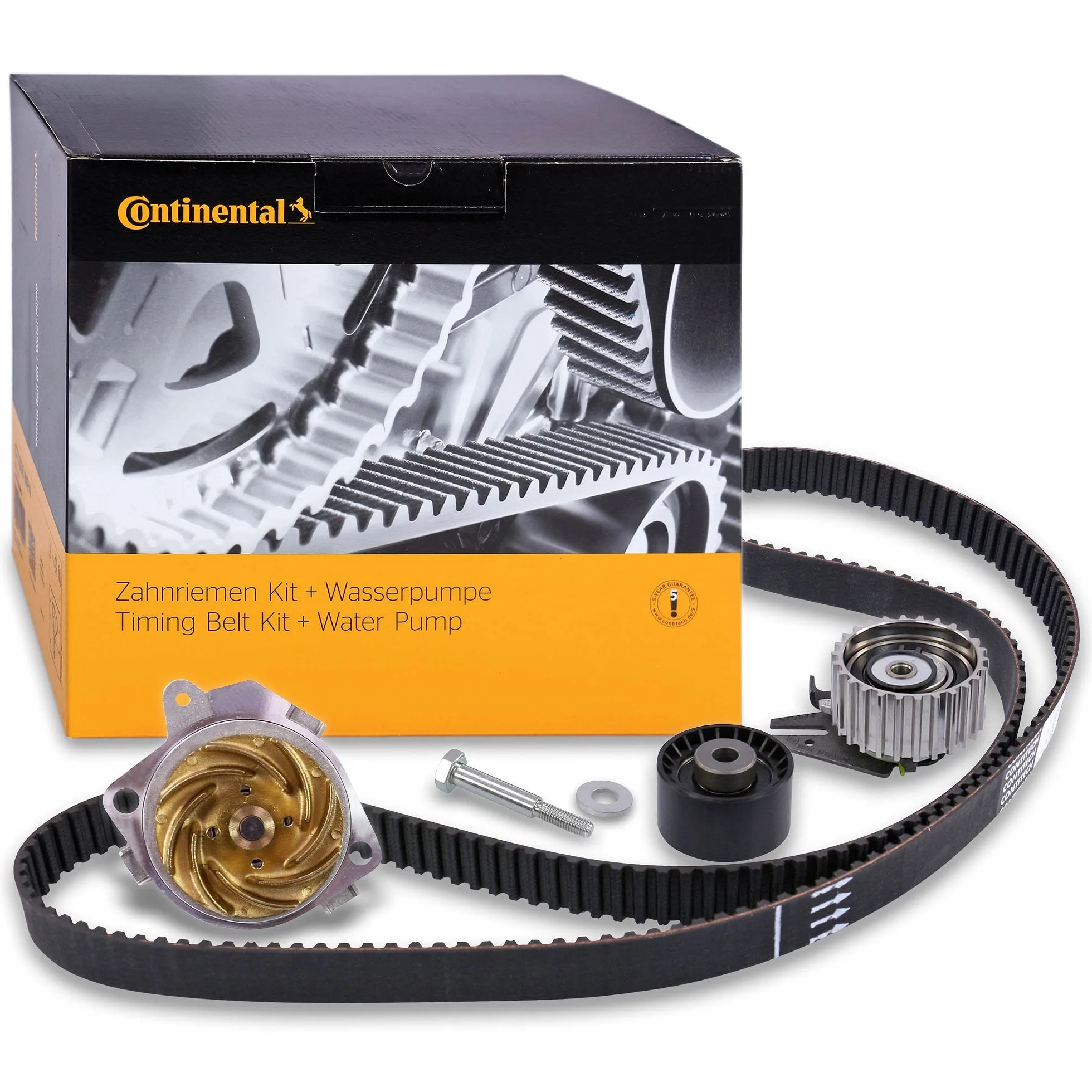 CONTITECH CT968WP2 Kit cinghia distribuzione pompa acqua N° denti: 190 24 mm Compatibilità con FIAT PUNTO 188 BRAVO II 198 Doblo Station Wagon 119, 223 Doblo Cargo 223 STILO 192 MULTIPLA 186