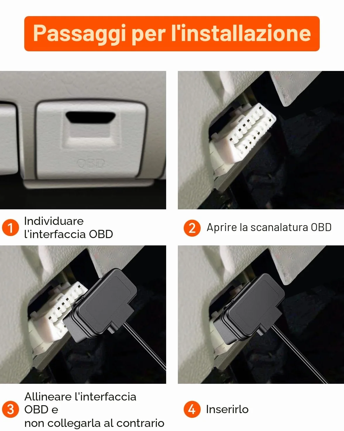 Vantrue VP04 Display USB C OBD 3 livelli protezione bassa tensione 11,6-24,4 V monitoraggio parcheggio 3 m