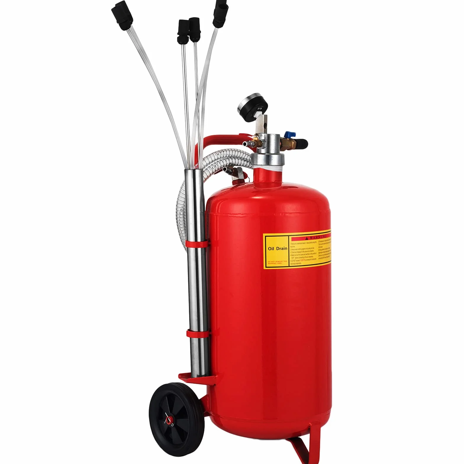 Succebuy Recuperatore di Olio di Scarico estrattore Pneumatico con Sistema a Circuito Chiuso aspirapolvere di Olio Motore
