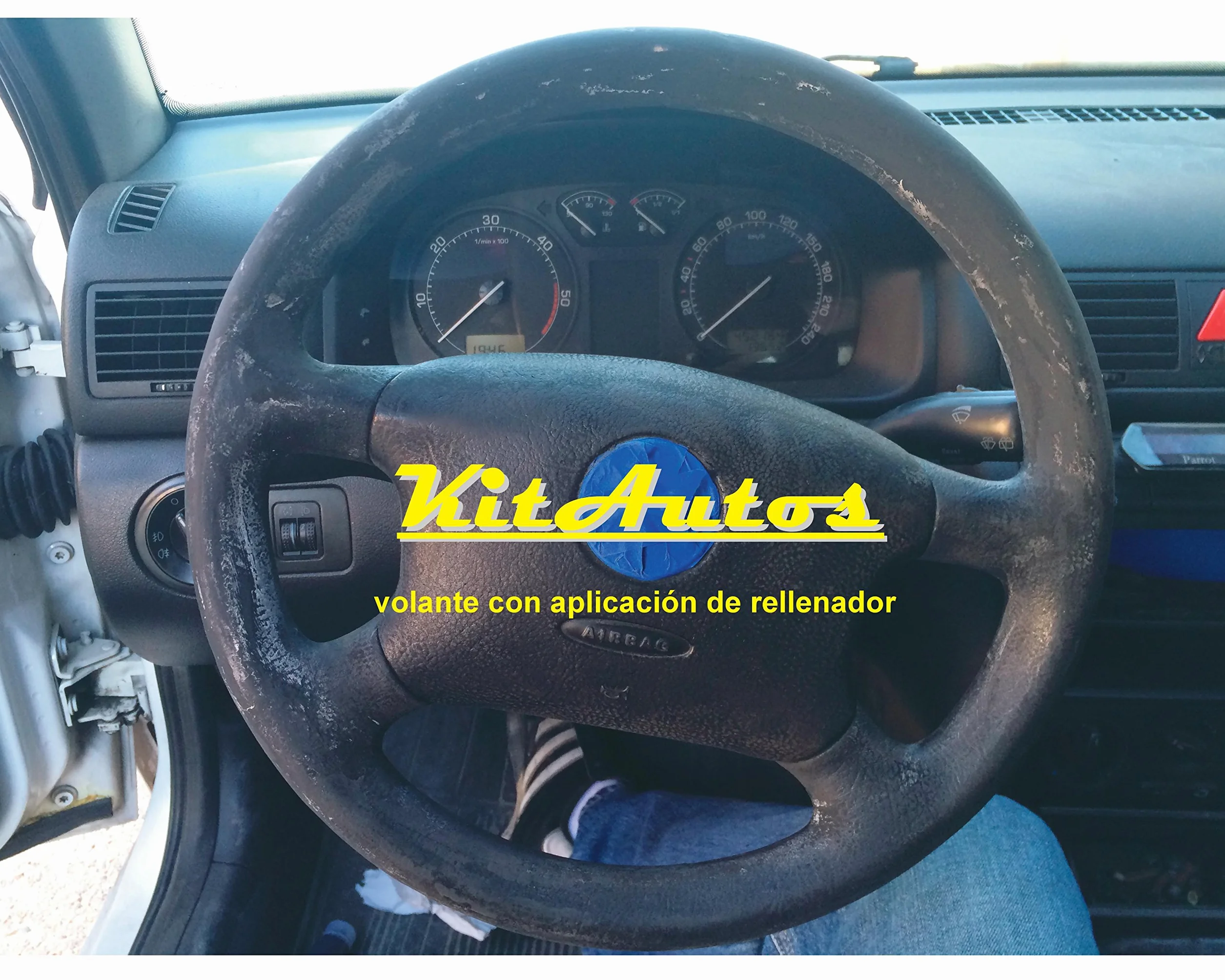Kit RINNOVO Volante di Pelle E PÑLASTICO Nero.