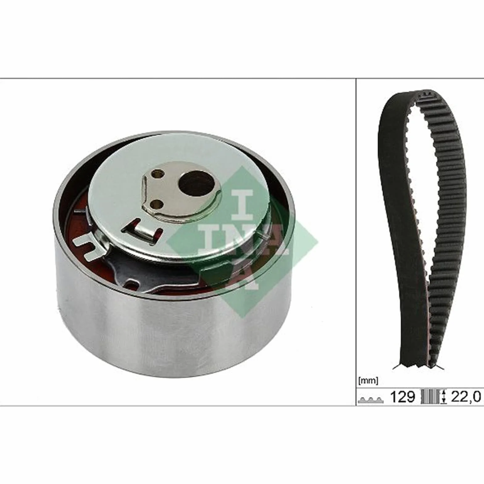 INA Kit cinghia di distribuzione 530 0462 10 26mm Compatibilità FORD KA RU8 FIAT 500 312 PANDA 169 GRANDE PUNTO 199 PUNTO 188