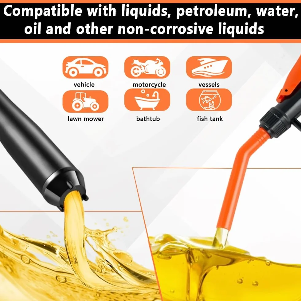 Pompa elettrica benzina 2,4 GPM portatile per trasferimento liquido