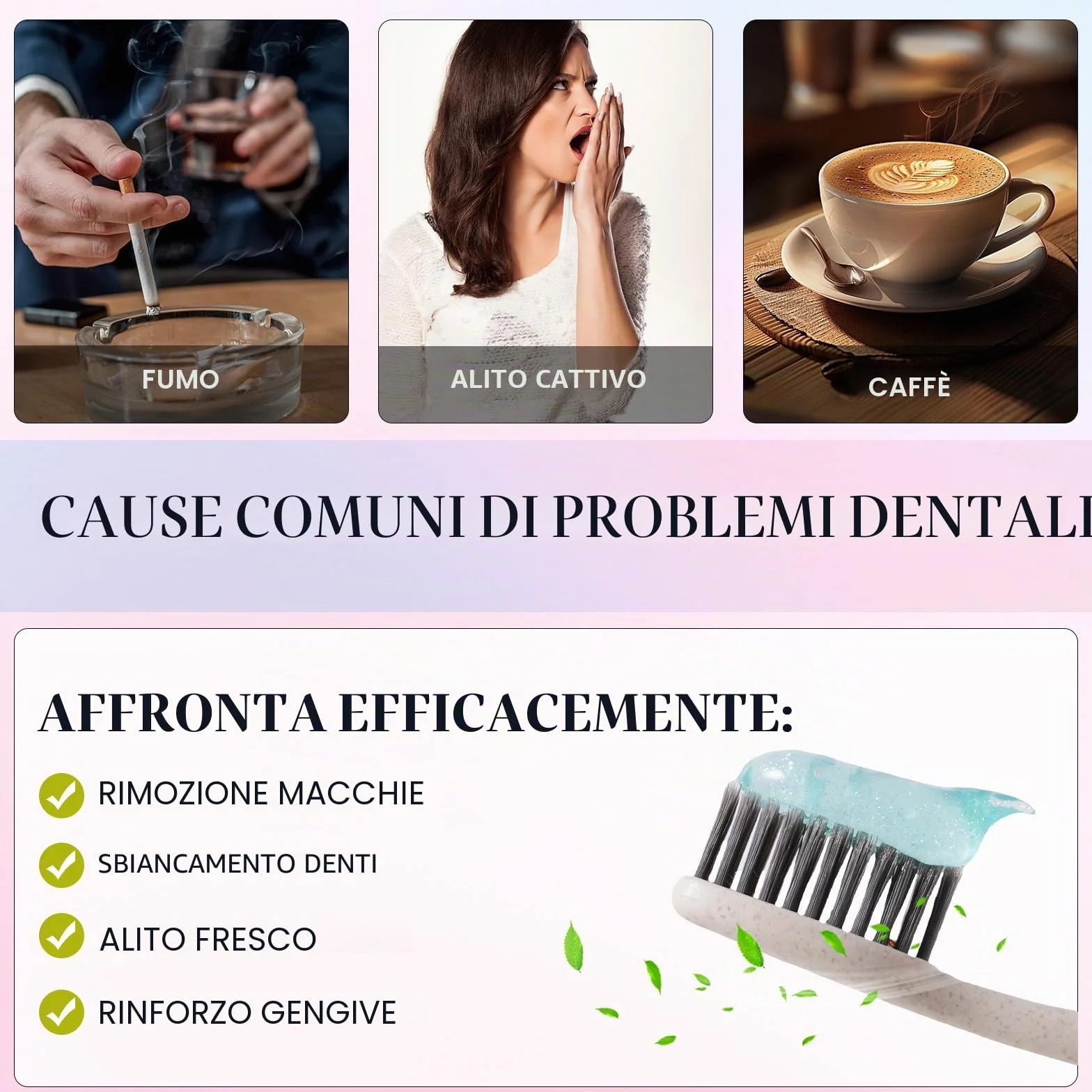 Niacinamide Whitening Toothpaste 2 Pezzi 200g Sbiancante Naturale Remove Stain
