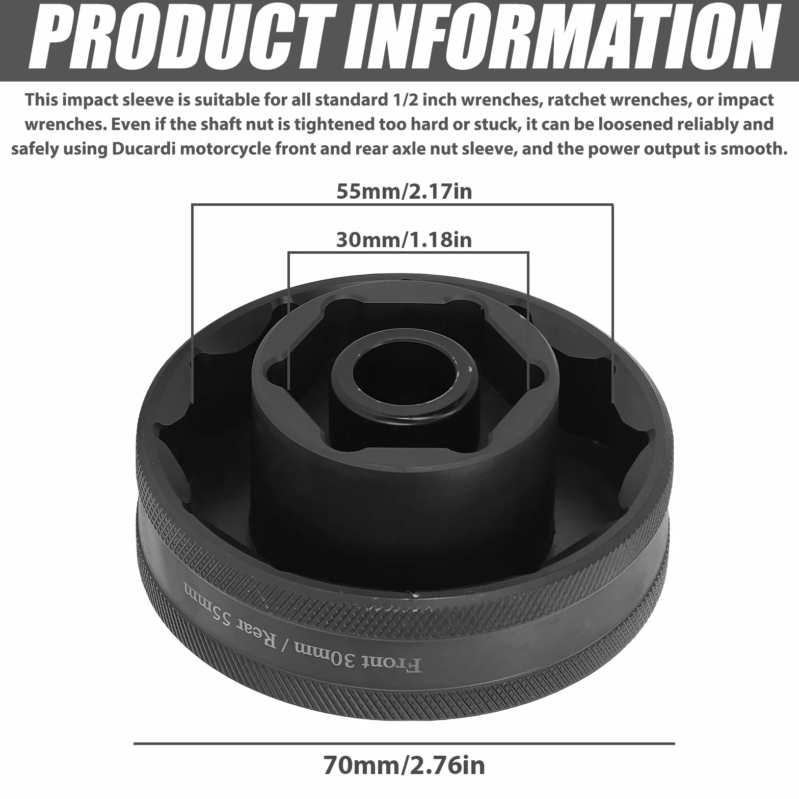 Ducati zestaw narzędzi motocyklowych 55 mm 30 mm nakrętka osi przedniej i tylnej do 1098 1198 1199 Multistrada 1200 1260 SW