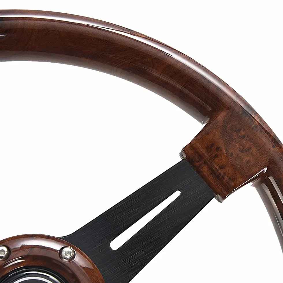 Volante Sportivo 14 Cali Legno Retro Universale per Deriva ADDOMINALI
