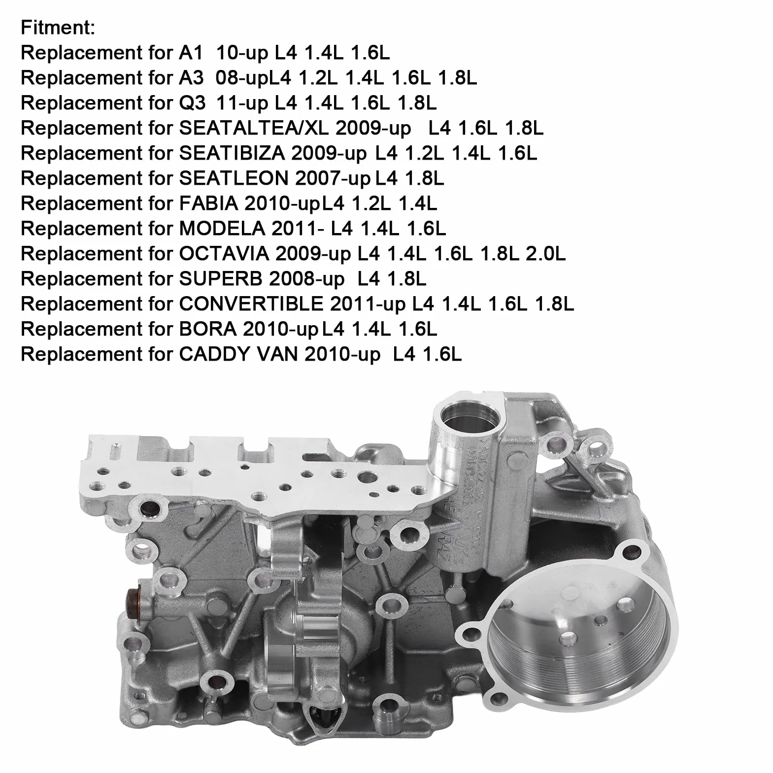Corpo valvola di trasmissione, 0AM DSG DQ200 kit di riparazione della valvola di trasmissione parte di ricambio per SEAT LEON 2007-Up L4 1.8L