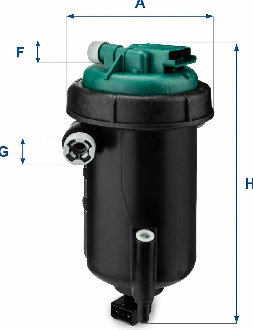 UFI Filters, Filtro Gasolio 55.148.00, Filtro Carburante per Ricambio, Adatto ad Auto, Applicabile su Diversi Modelli Citroen, Fiat e Peugeot