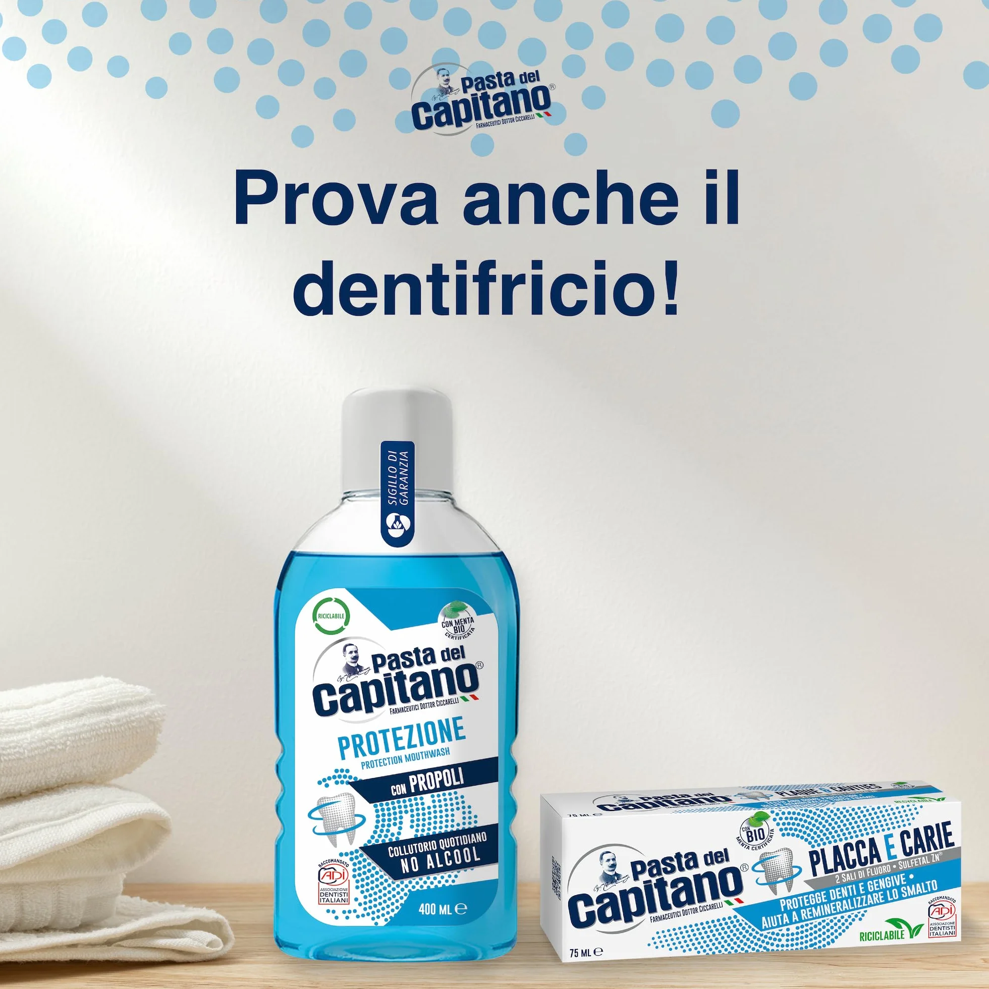 Pasta del Capitano Collutorio Protezione Denti e Gengive 400ml