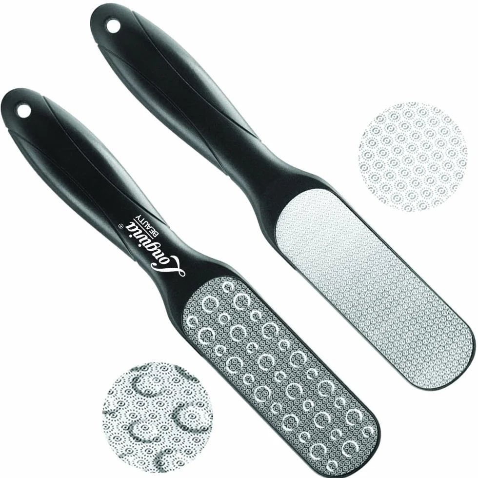 Raspa Piedi Professionale Doppia Superficie Lima Acciaio Inox Rimozione Calli Duroni Pelle Morta Pedicure