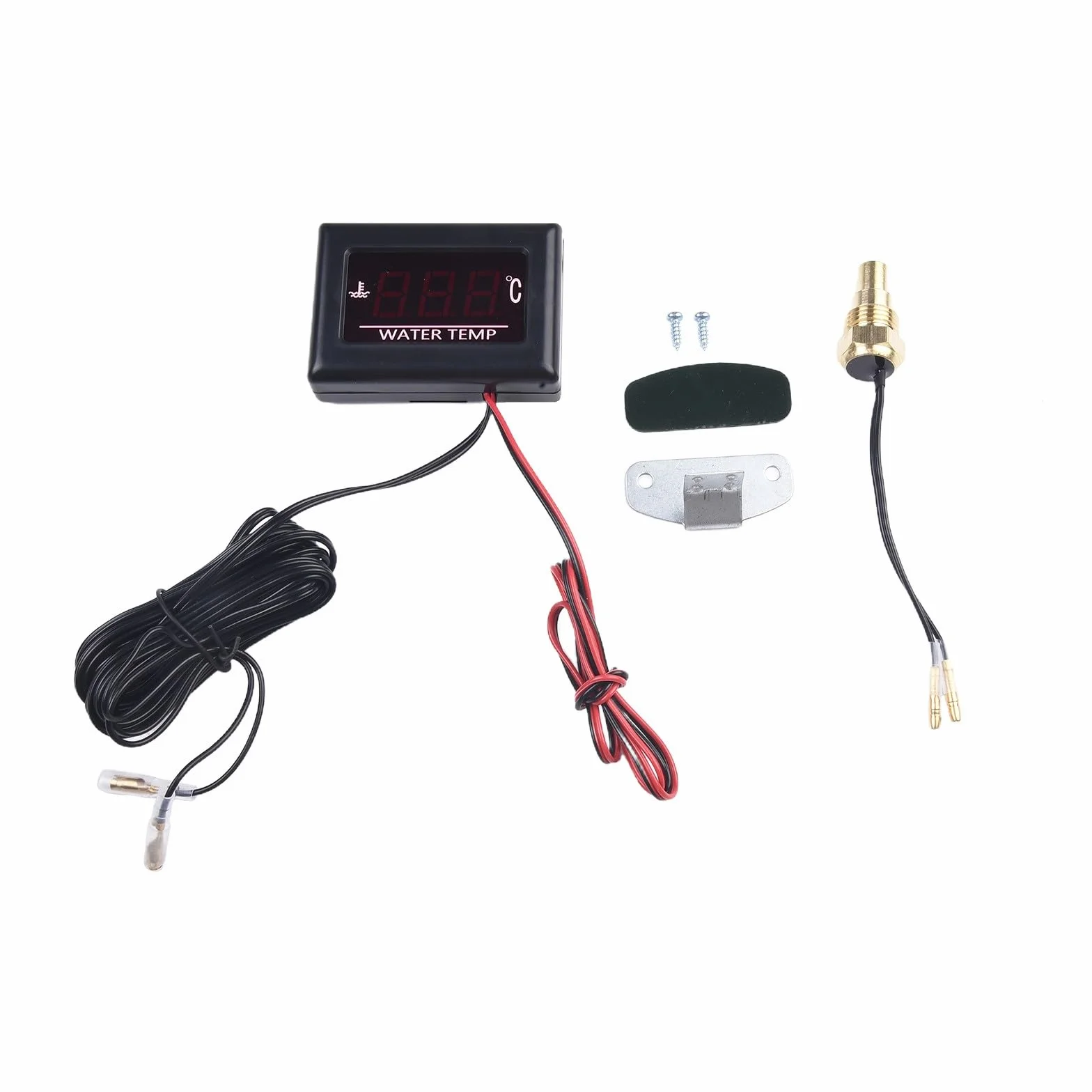 Kit misuratore di temperatura digitale universale per motore auto con sensore e supporto