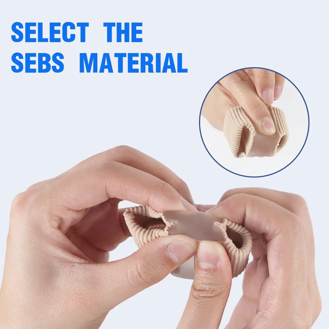 Separatori per Alluce Valgo per Dita Sovrapposte, 2Pcs Correttore in Gel per Donna Uomo