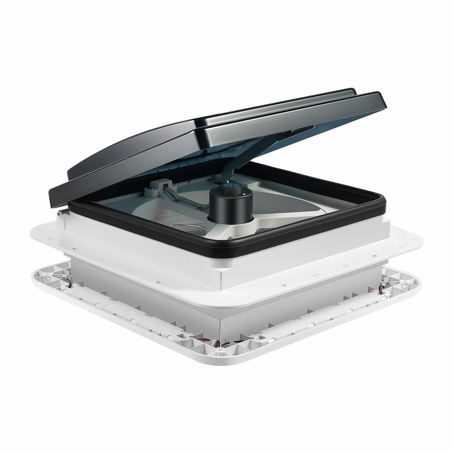 Ventilatore da soffitto per camper 280x280 mm LED 16,5 W 15 CBM/min 1000-1800 rpm