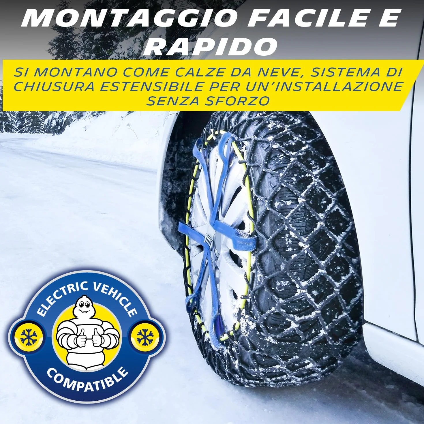 Catene da neve Michelin Easy Grip Evolution EVO 18 composite omologate Italia