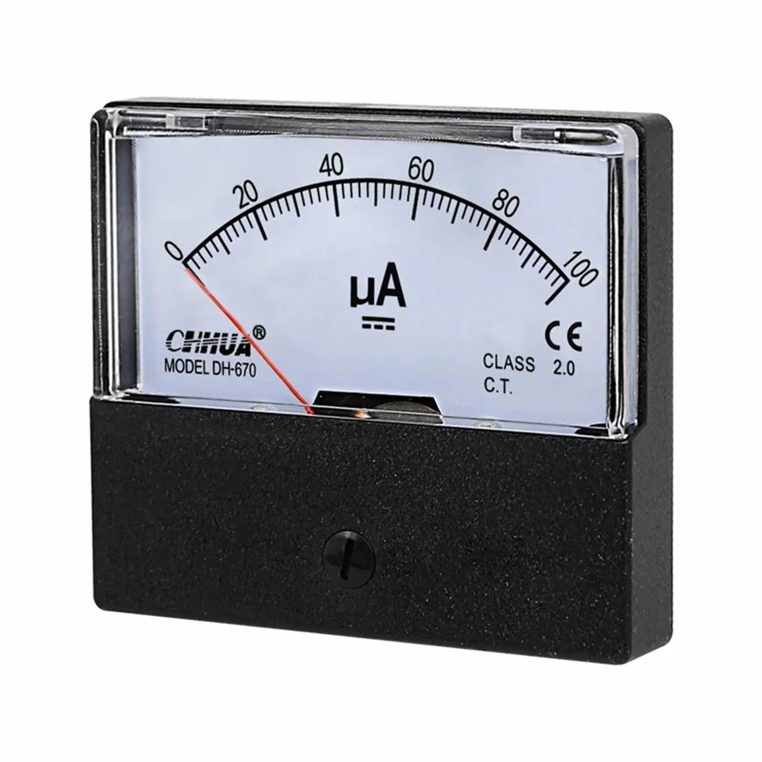 DH-670 uA Microamperometro analogico Pannello Amperometro Misuratore di corrente Tester di corrente DC50uA 100uA 200uA 300uA 500uA 1000uA(100uA)