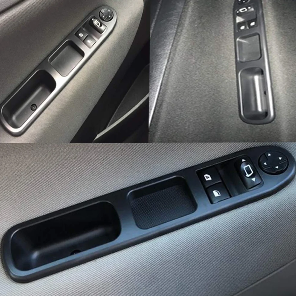 Geloo 6554.QC Alzacristallo Anteriore Sinistro Drive Interruttore Finestre Elettriche Alzacristalli Power Master per Peugeot 207 2007-2014 per Citro enC3 per Picasso