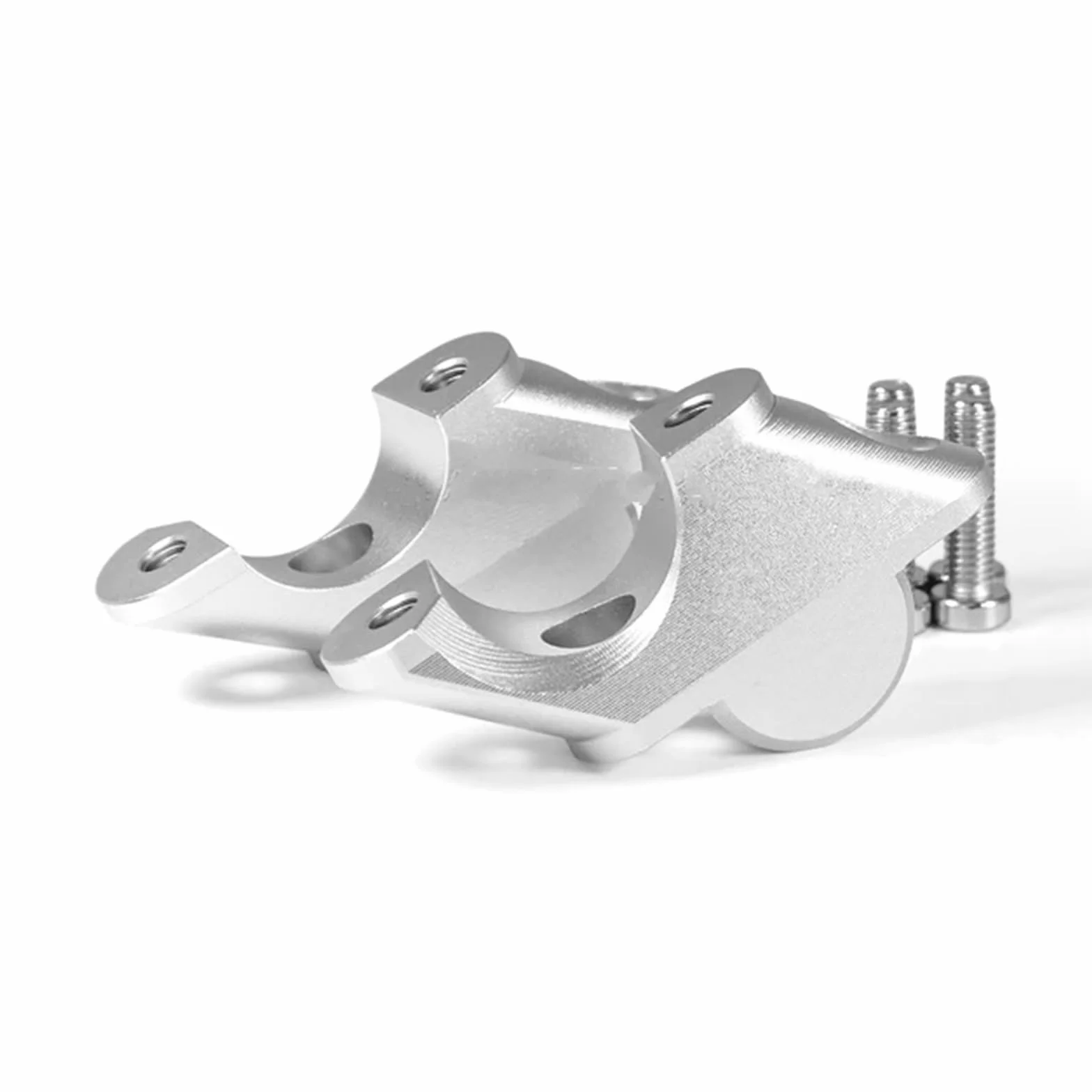 Riser Manubri Moto BMW R1200R LC 2015-2019 R1250R LC 2019-2023 Adattatore Manubrio Argento