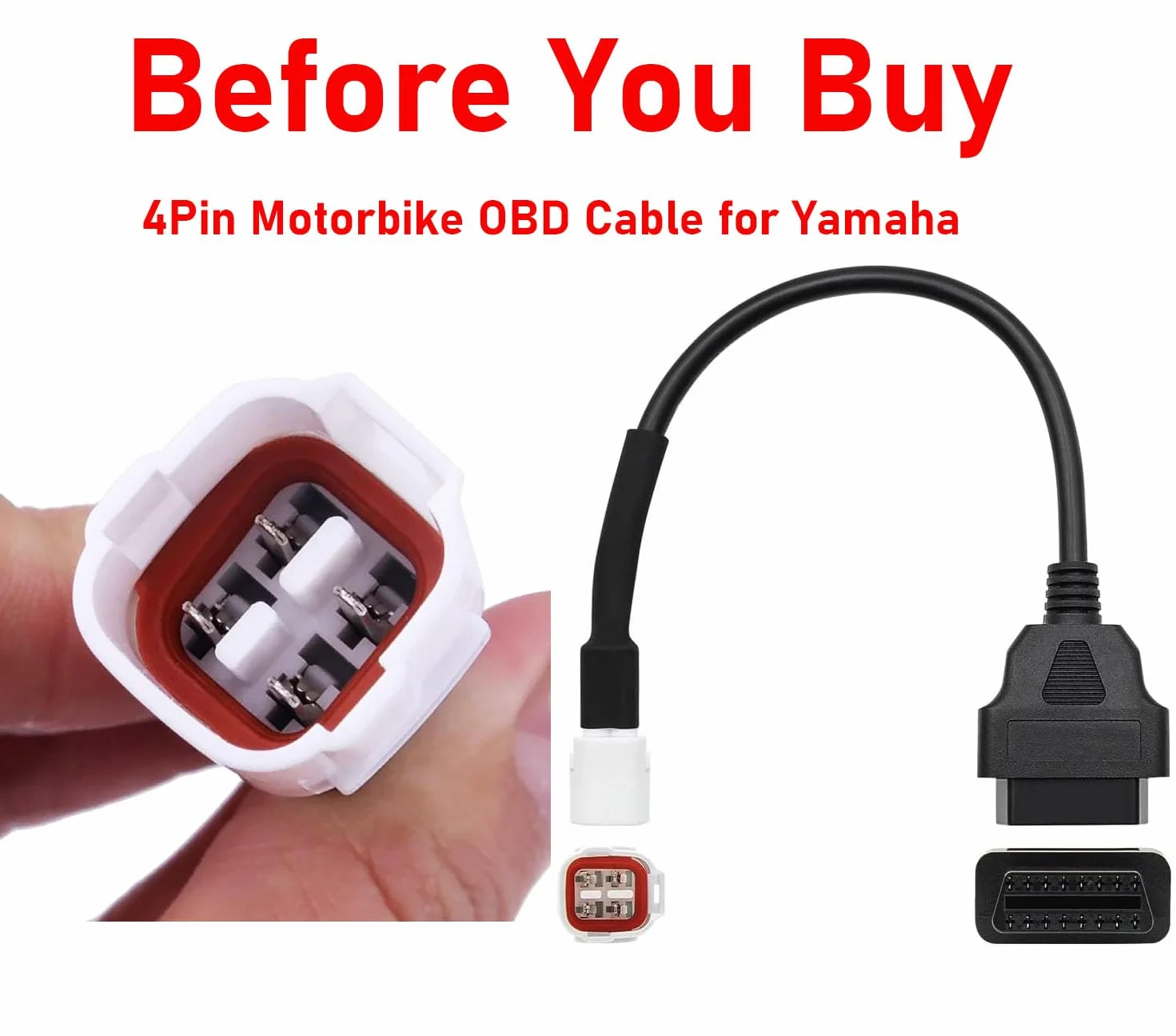 Adattatore OBD2 a 4 Pin per Motociclette Yamaha – Connettore Diagnostico