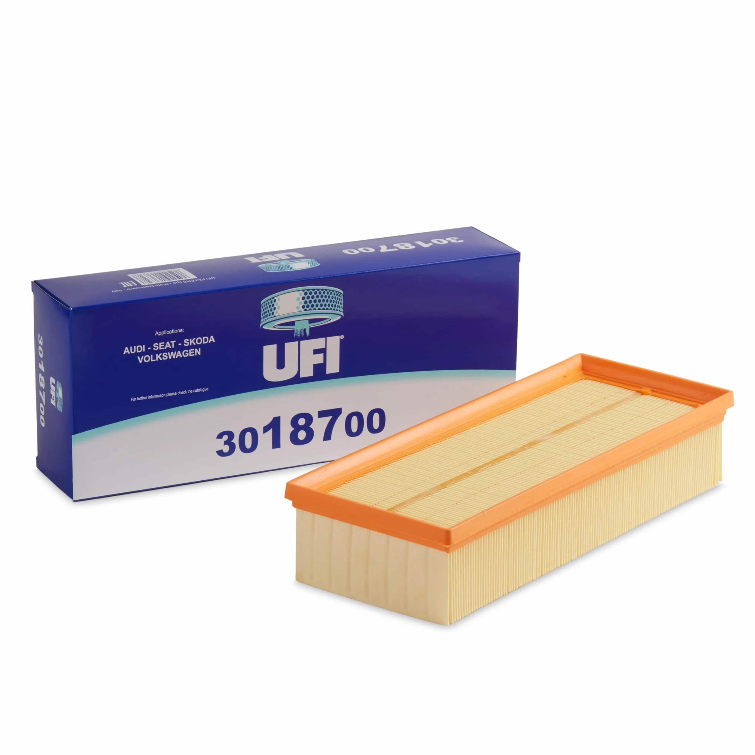 UFI Filters Filtro Aria 30.187.00 do Audi Seat Skoda Volkswagen