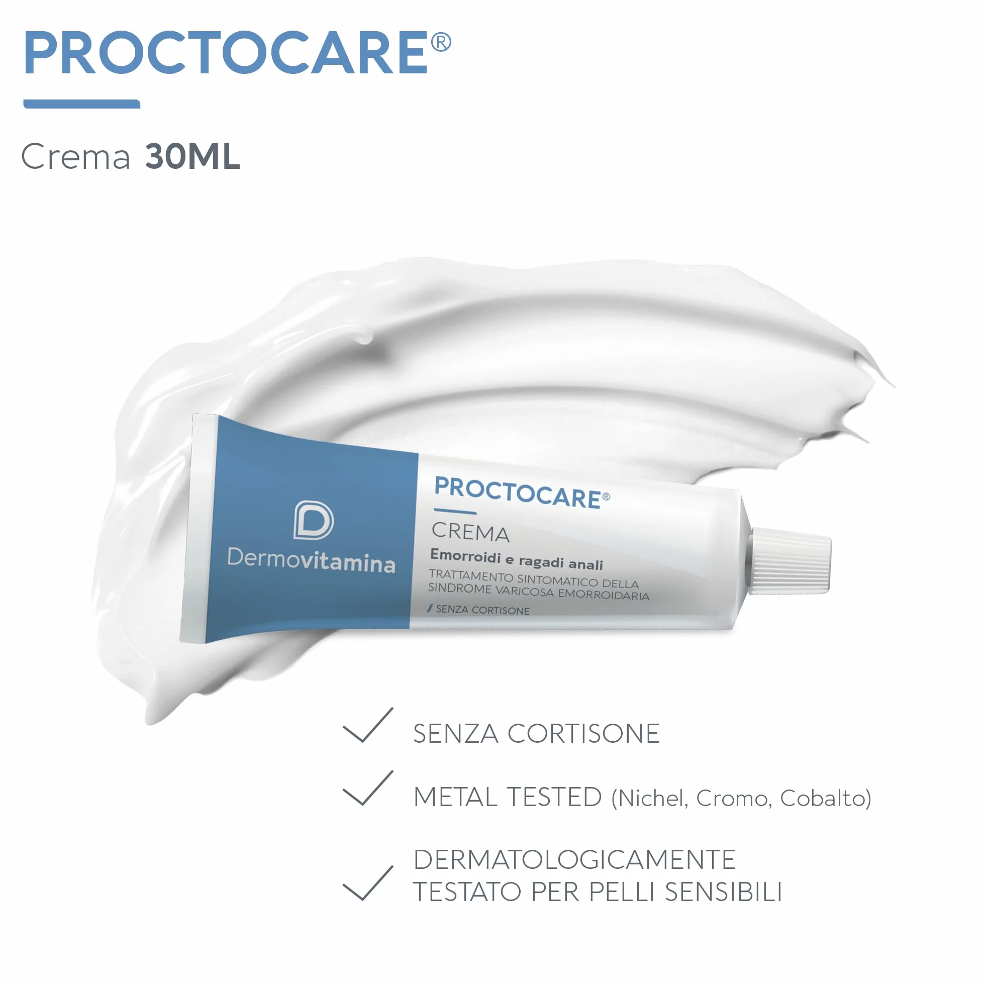 Dermovitamina Proctocare Crema Proctologica Lenitiva e Protettiva 30ml