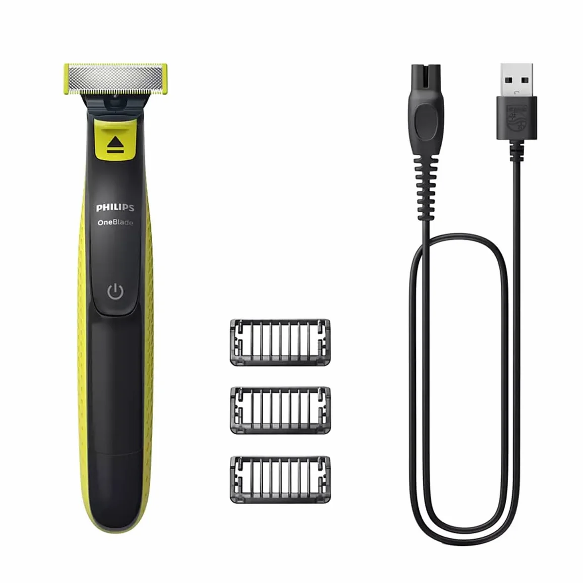 PHILIPS Oneblade QP2724/10 Regolabarba 3 accessori 1-5mm Senza Fili Ricaricabile Verde Nero