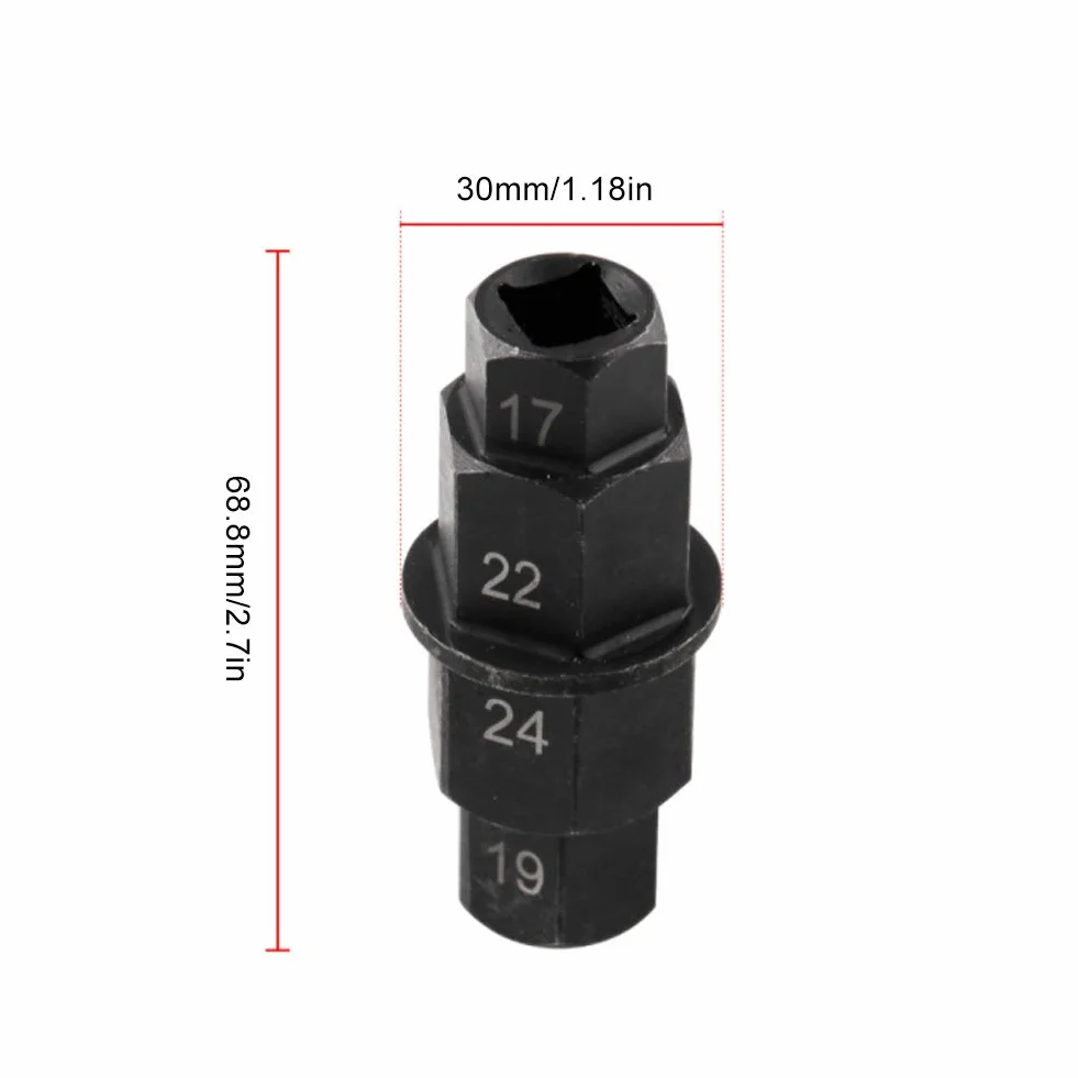 Fydun Chiave Esagonale per Ruota Moto 17mm 19mm 22mm 24mm