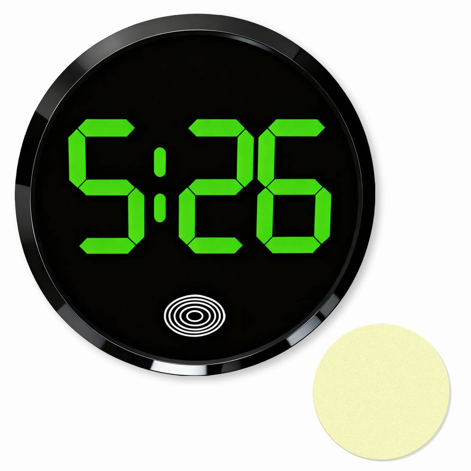 Orologio da cruscotto per auto, mini orologio digitale autoadesivo per veicoli