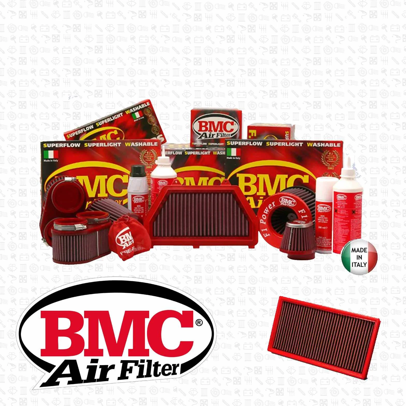 W-Parts Filtro Aria Sportivo BMC Serie 1-2 - 3-4 - FB702/20