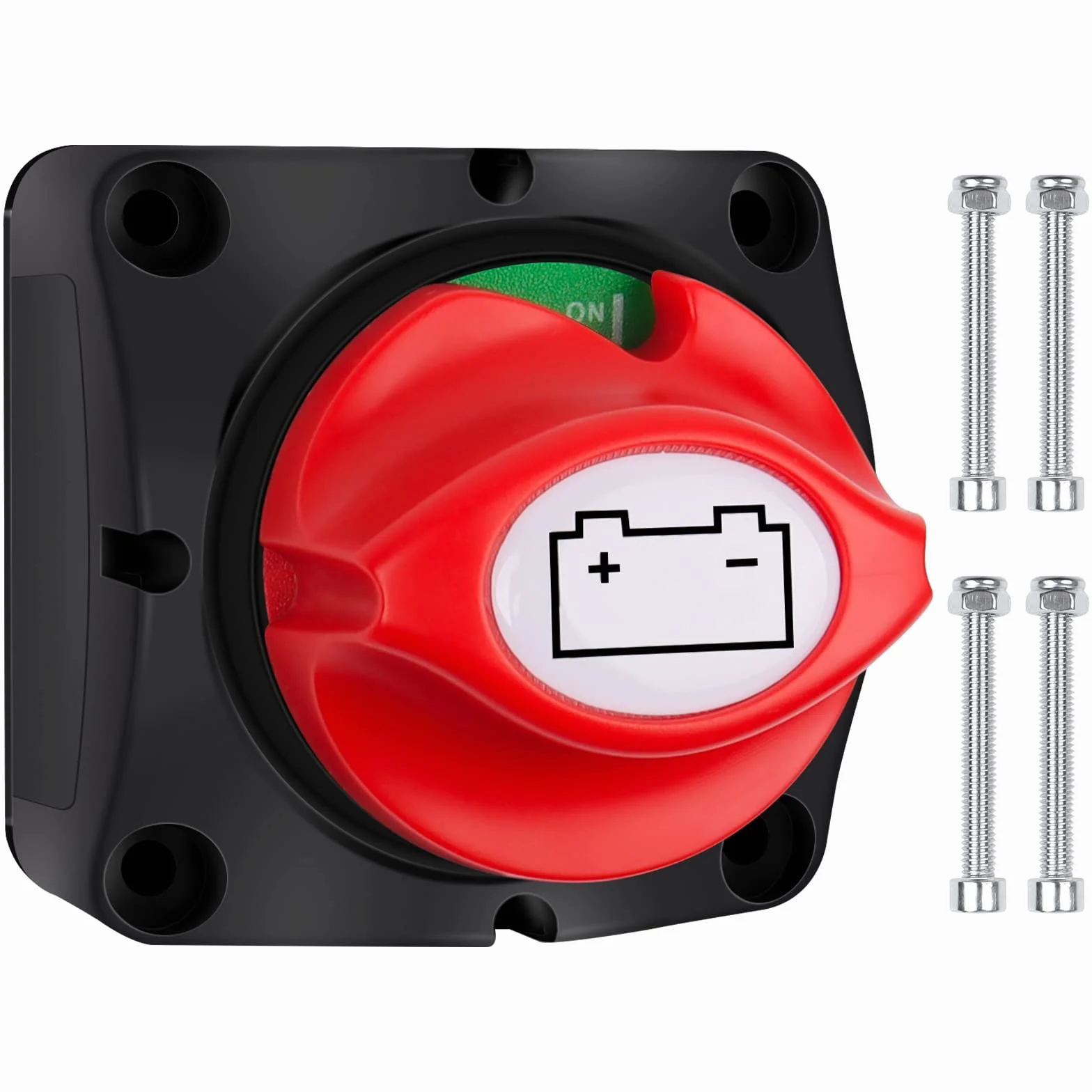 Bolatus Stacca Batteria 12V 24V 48V Staccabatteria On-Off, Interruttore di alimentazione principale Sezionatore batteria Master 200A per Camper Yacht Barca Camion Autobus Moto