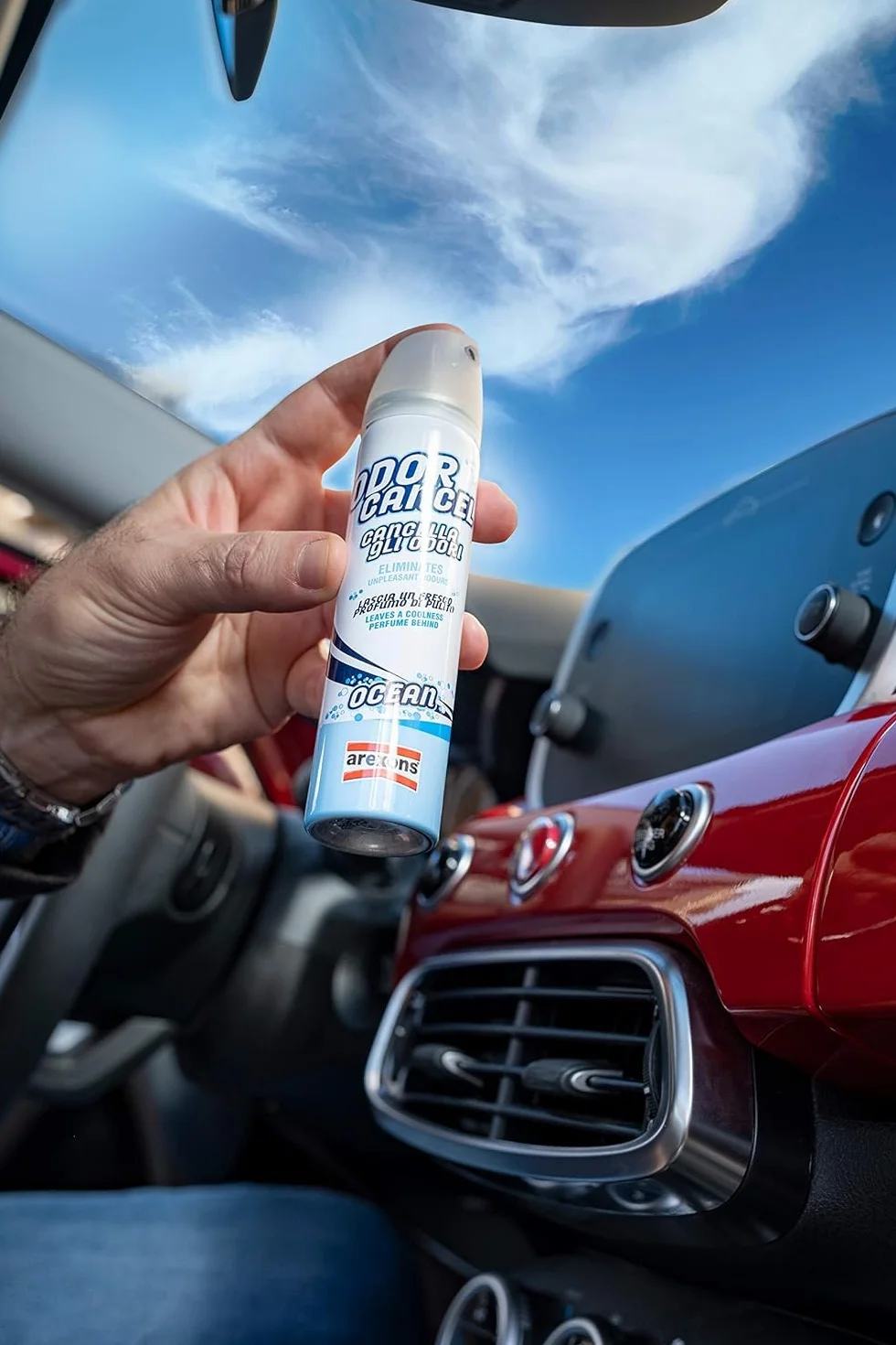 AREXONS ODOR CANCEL 75 ml Igienizzante auto abitacolo Antitobacco elimina odori sanificante superfici tessuto