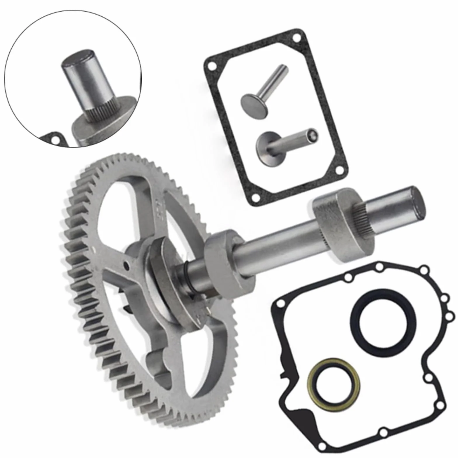 Kit albero a camme 7 pezzi per riparazione motore tosaerba compatibile 793880 84005207