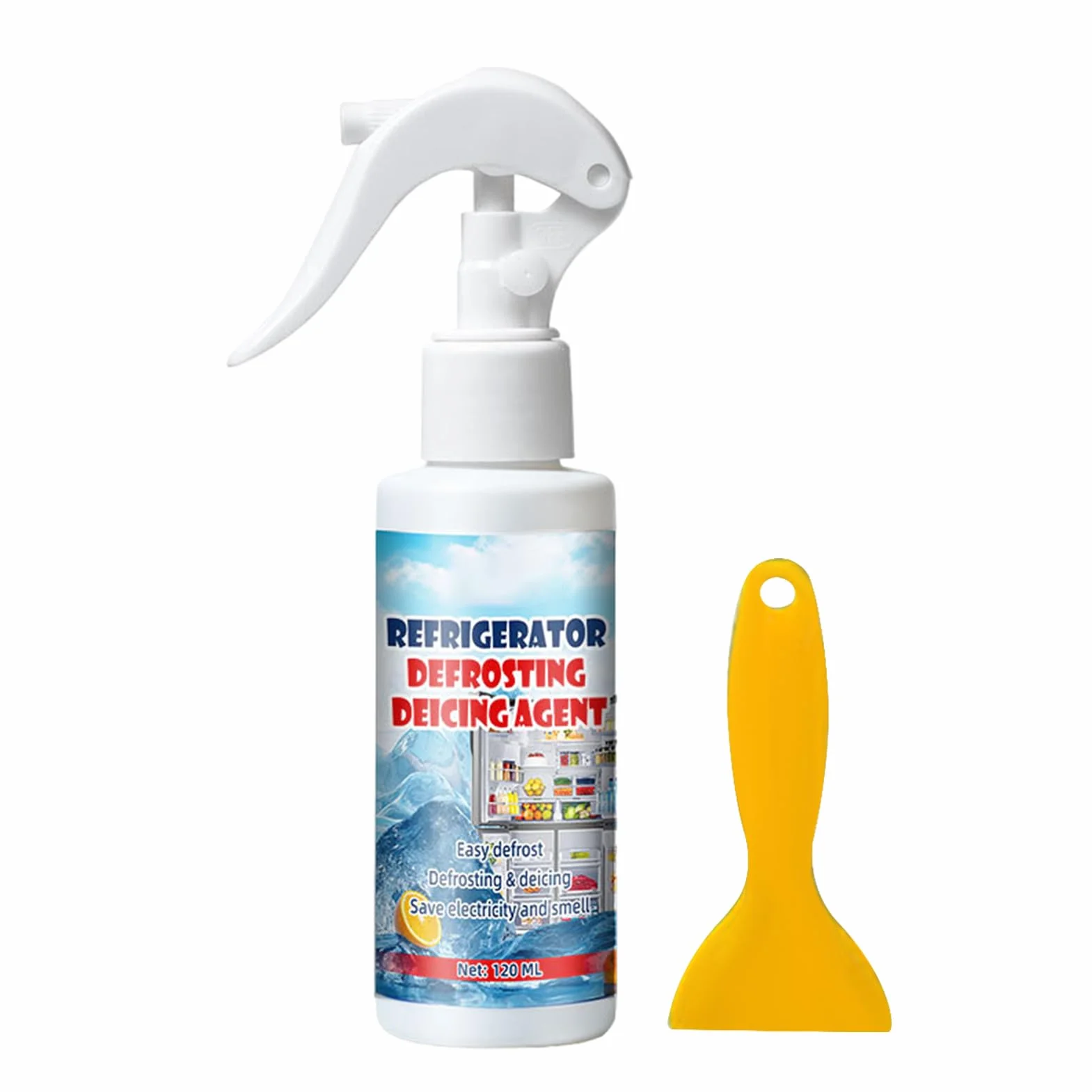 Spray Sbrinatore Per Frigorifero - Antigelo Per Congelatore - Formula Alimentare Sicura Per Vetri