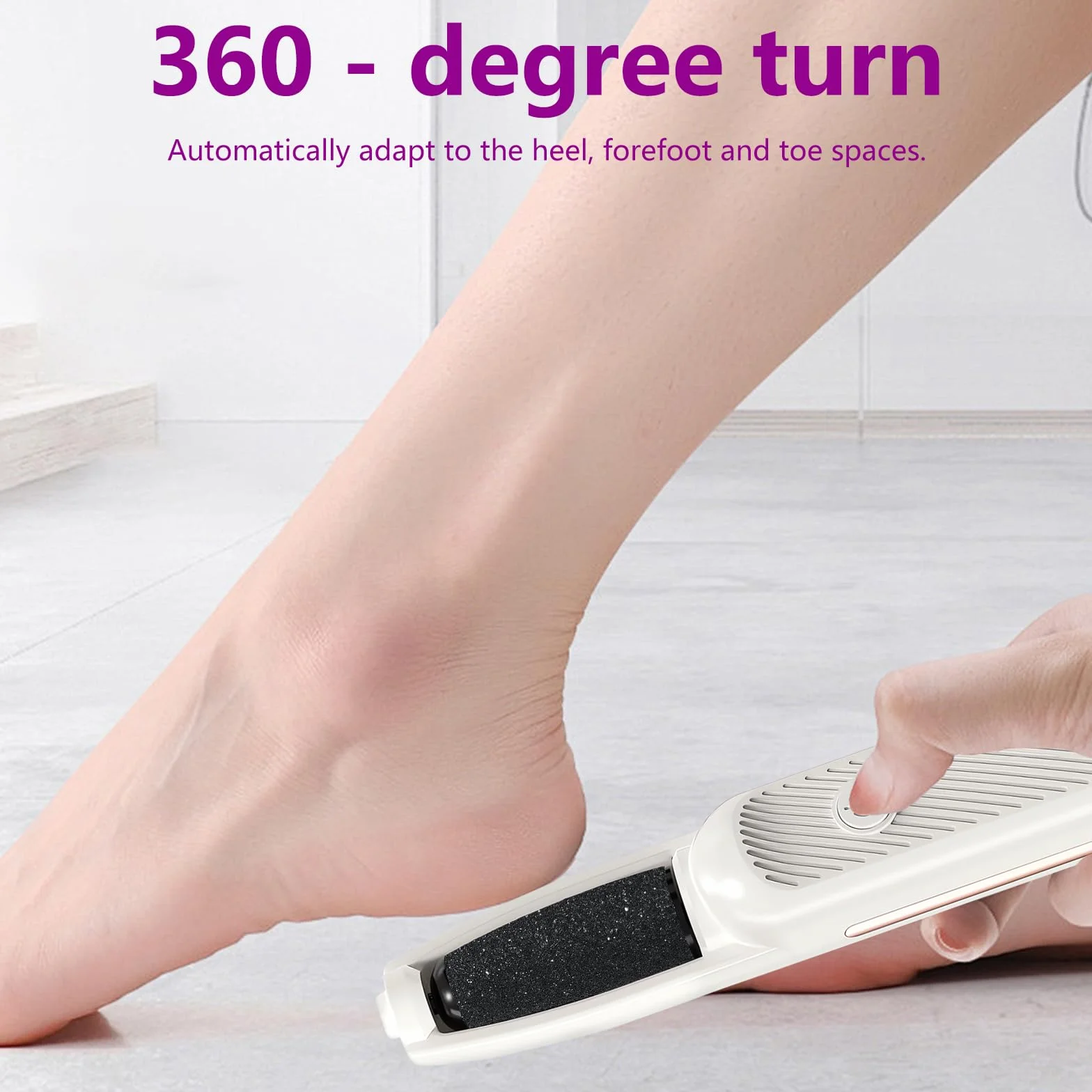 Pedicure Elettrico Professionale con 4 Rulli Intercambiabili, Rimuove Calli e Pelle Secca, Lima per Piedi Ricaricabile