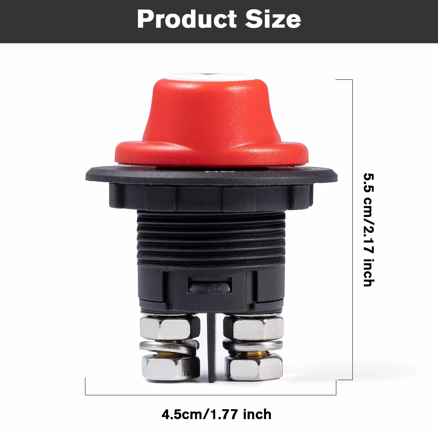 Stacca Batteria 12V 24V Stacca Batteria per Auto Staccabatteria 100A Interruttore di Alimentazione Principale Sezionatore Batteria Master per Camper Yacht Barca Camion Autobus Moto