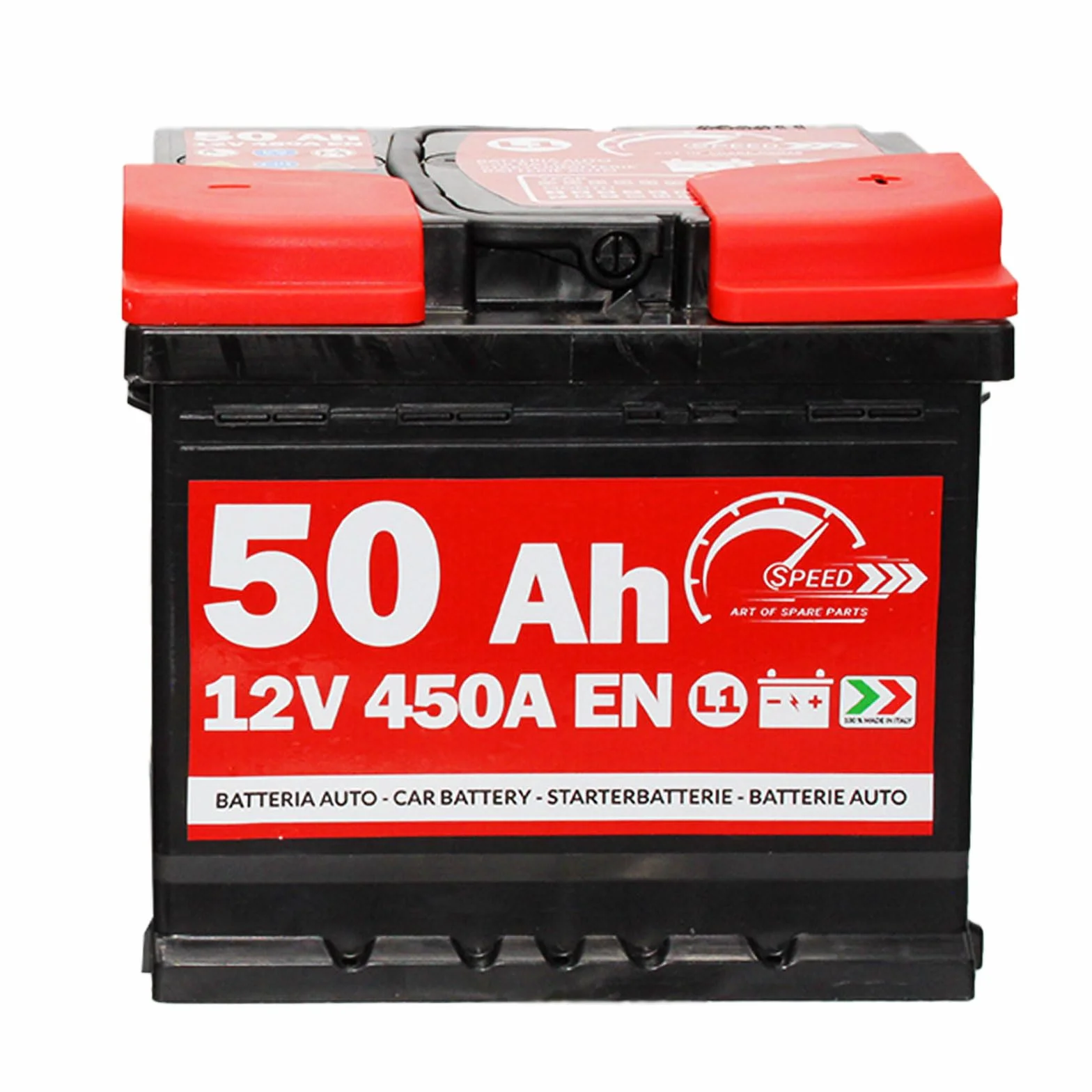 Batteria Auto Originale Speed L150-12V 50AH 450A EN con Polo Positivo A Destra