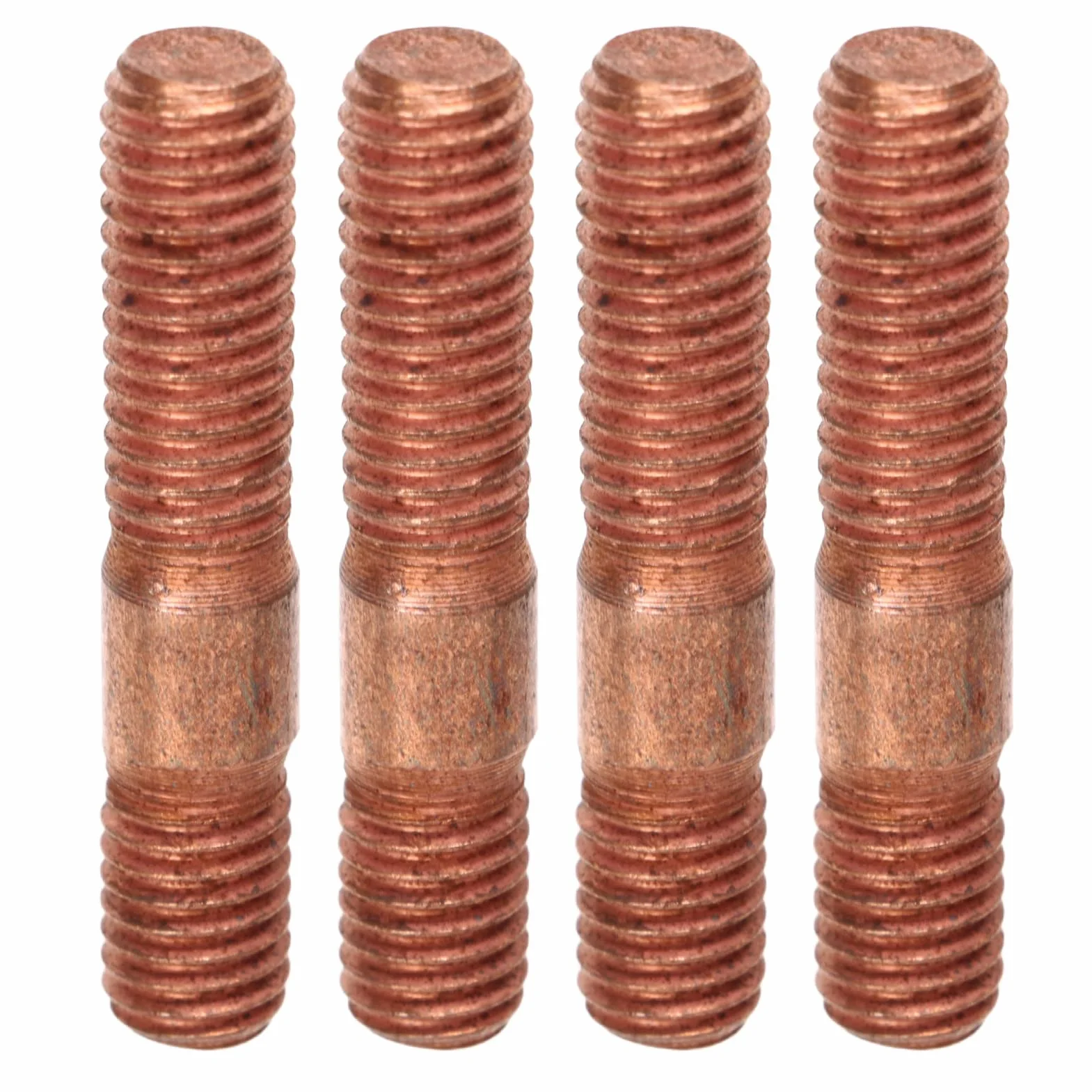 Set di Bulloni per Collettore di Scarico, 8 Pezzi M8 1.25 Kit di Prigionieri Filettati 8 Mm in Lega di Metallo Resistente Ad Alta Pressione Collettore di Scarico Bullone Bulloneria Bulloneria