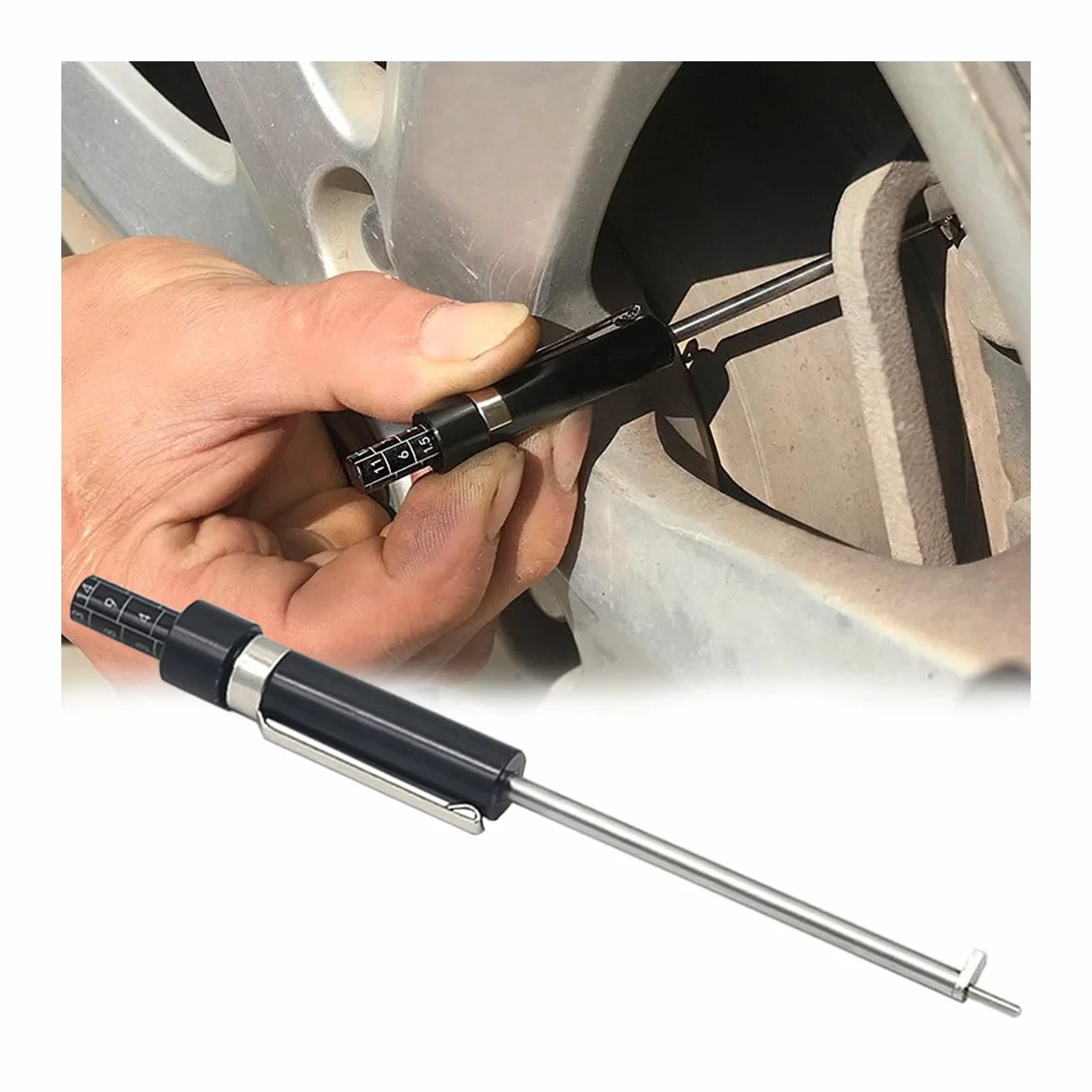 JNNJ Tester Pastiglie Freni Auto, Calibro Spessore Portatile