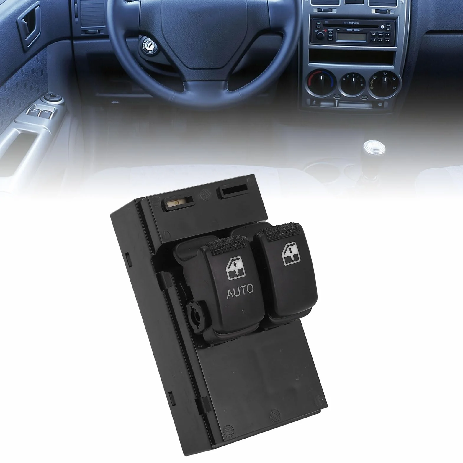 Interruttore Alzacristallo Elettrico 93570-1C010 Interruttore di Controllo Finestrino Lato Conducente Sinistro per Interni Automobilistici Getz 2002-2010