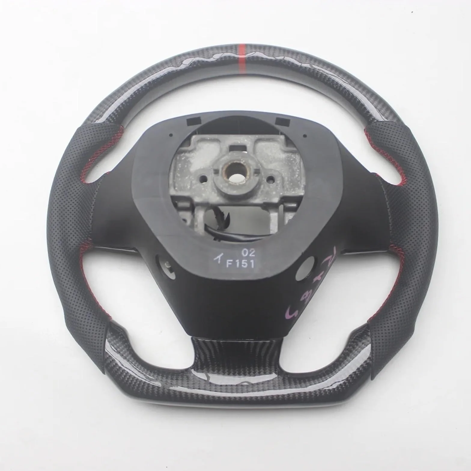 Volante in fibra di carbonio pelle compatibile Mazda RX-8 2004-2008