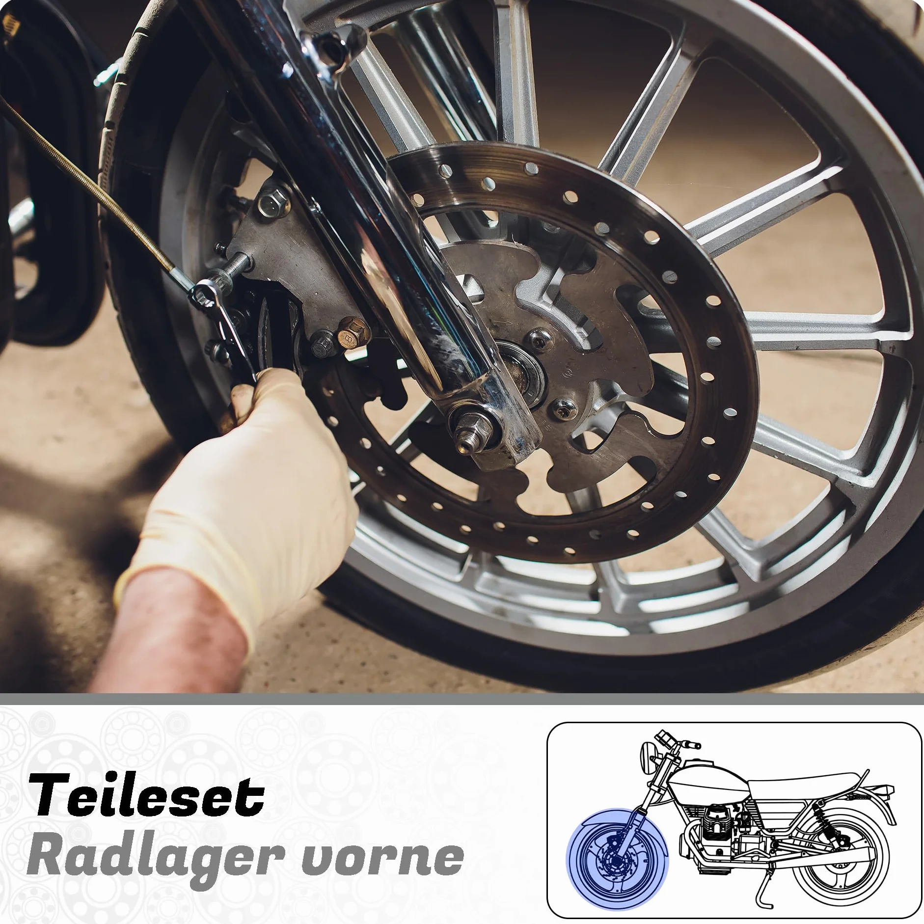 Cuscinetto ruota anteriore compatibile KTM Adventure Duke Enduro EXC EXC-F LC4 MXC Rally RC8 Rally SMC SX