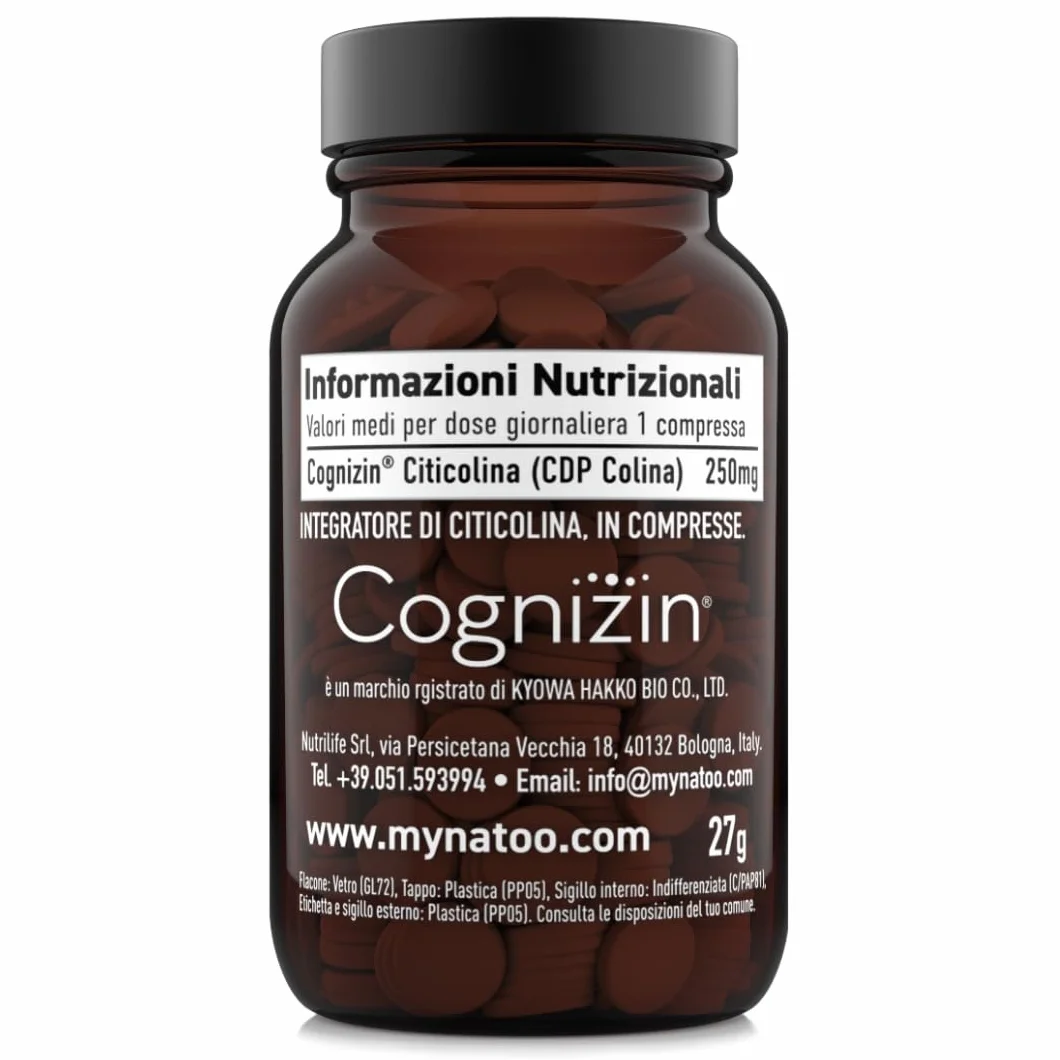 CITICOLINA 250 mg Cognizin 60 Cpr Integratore Concentrazione e Memoria CDP Colina