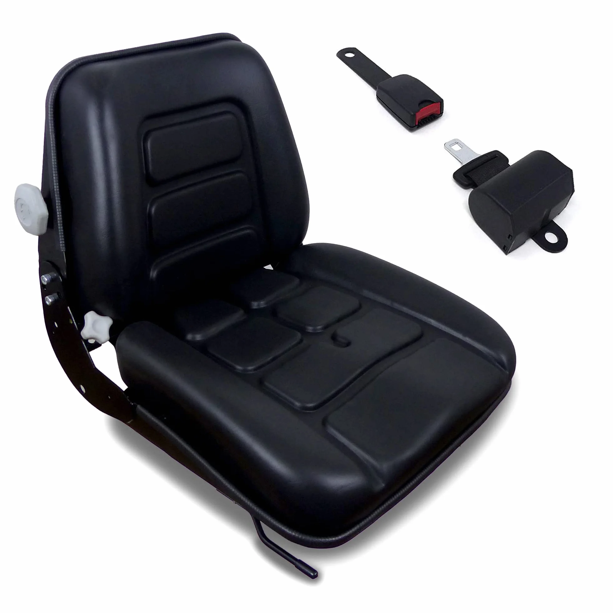 Sedile con Molleggio Incorporato + Cintura con Arrotolatore per Trattore Cingolato e Carrello Elevatore cod. 38026