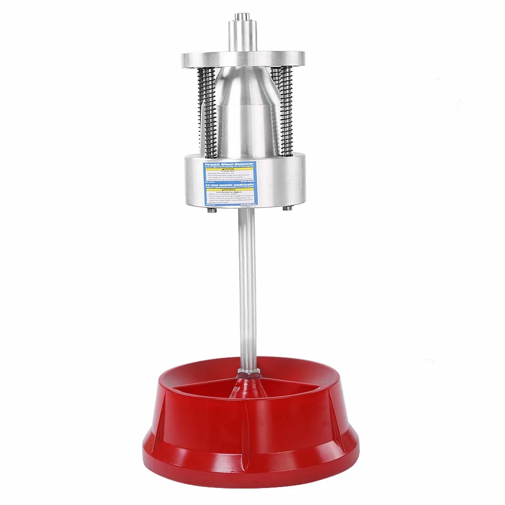 Equilibratrice portatile per ruote per auto, equilibratrice della gomma della ruota dei mozzi dello smontagomme della macchina di bilanciamento statico resistente per il camion dell'automobile