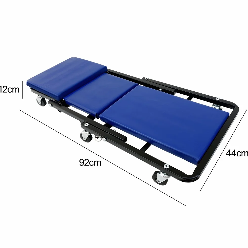 Deuba® 2in1 Carrello sotto Auto Sgabello da Officina Lettino Sottomacchina Carico Max 150 kg Pedana Montaggio Riparazioni Meccanico con 6 Ruote